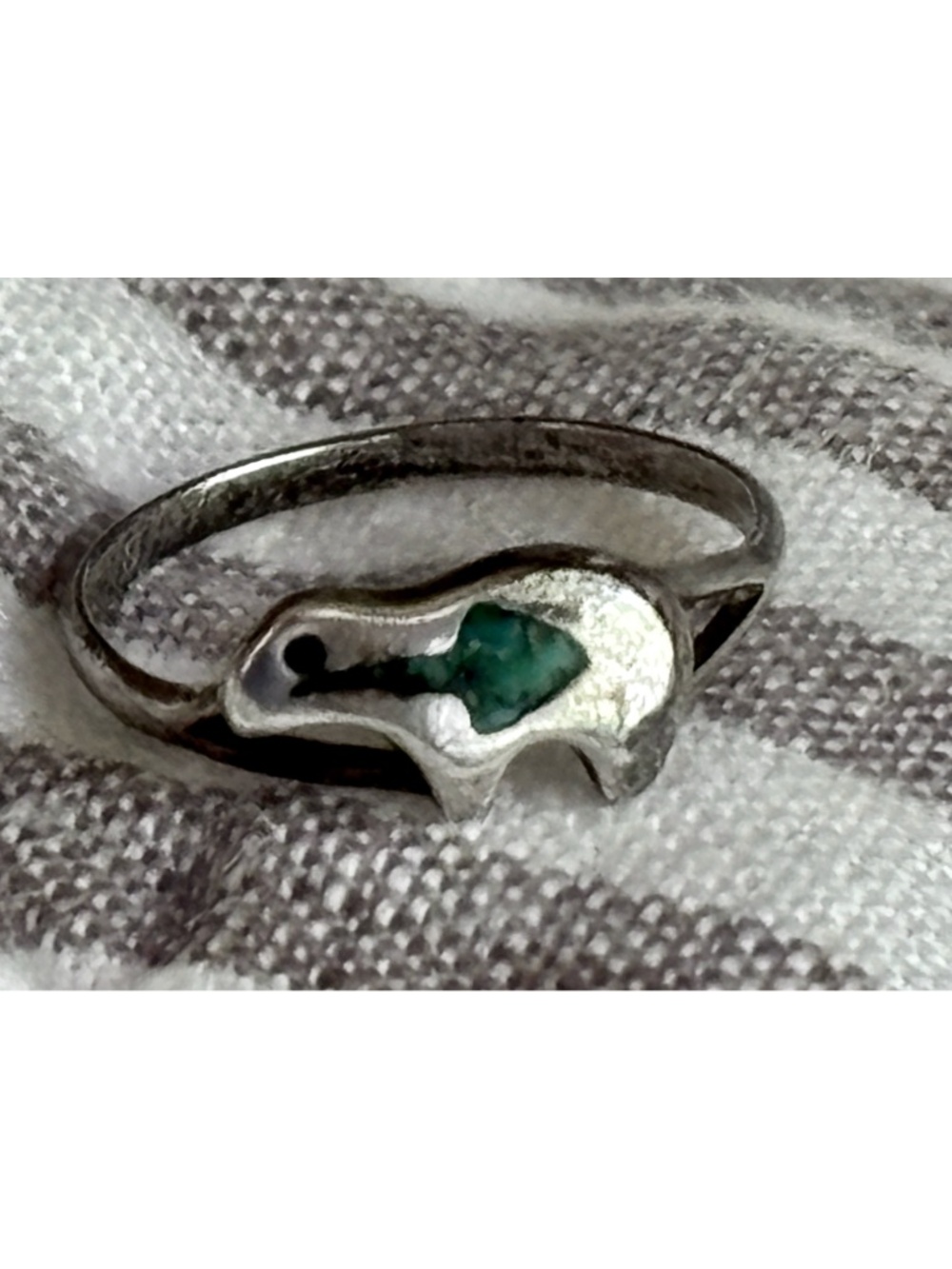 Southwestern Bear Turquoise Ring